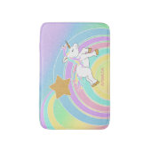 Tapis De Bain Arc-en-ciel de licorne magique (Devant (Vertical))