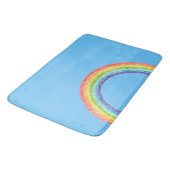 Tapis De Bain Arc en ciel et ciel bleu (Angle)