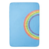 Tapis De Bain Arc en ciel et ciel bleu (devant Vertical)