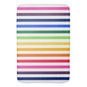 Tapis De Bain Arc-en-ciel et rayures blanches (devant Vertical)
