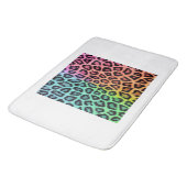 Tapis De Bain arc-en-ciel léopard fond (Angle)