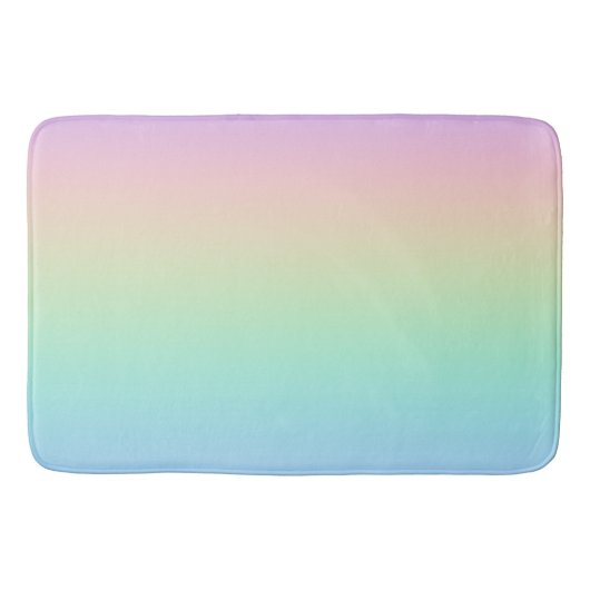 Tapis De Bain Arc-en-ciel pastel (Devant)