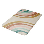 Tapis de bain arc-en-ciel rétro (Angle)