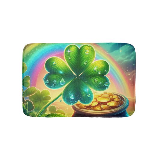 Tapis De Bain Arc-en-ciel Saint Patrick's Day trver (Devant)