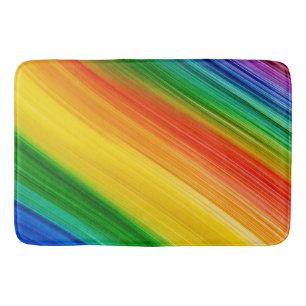 Tapis De Bain Arc-en-ciel vibrant de couleurs