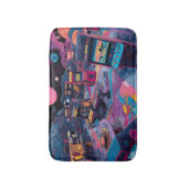Tapis De Bain Arcade Rétro Futuriste dans l'Espace (Devant (Vertical))