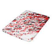Tapis De Bain Arceau et goutte rouge et noir (Angle)