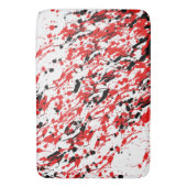 Tapis De Bain Arceau et goutte rouge et noir (devant Vertical)