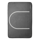 Tapis De Bain Architectural Gris Charbon Sourd Arch Moderne Spa (devant Vertical)