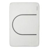 Tapis De Bain Architectural Off-White Fine Line Japandi Minimali (devant Vertical)