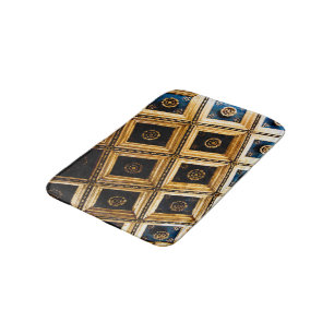 Tapis De Bain Architecture noire et or