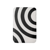 Tapis De Bain Arcs Abstraits Modernes Du Milieu Du Siècle Noir E (Devant (Vertical))