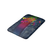 Tapis De Bain Arcs-en-ciel sur papillons (Angle)