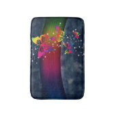 Tapis De Bain Arcs-en-ciel sur papillons (Devant (Vertical))