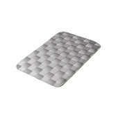Tapis De Bain Argent Checkers Bath Mat (Angle)