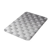 Tapis De Bain Argent Checkers Bath Mat (Angle)