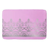 Tapis De Bain Argent Mehndi - Mat de bain (Devant)