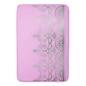 Tapis De Bain Argent Mehndi - Mat de bain (devant Vertical)