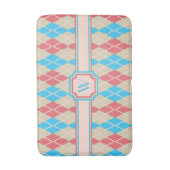 Tapis de bain Argyle à la plage (Devant (Vertical))