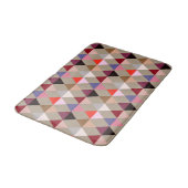 Tapis De Bain Arlequin / motif diamant - Taupe multi (Angle)