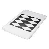 Tapis De Bain arlequin noir et blanc (Angle)