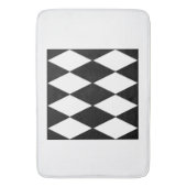 Tapis De Bain arlequin noir et blanc (devant Vertical)