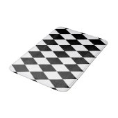 Tapis De Bain Arlequin noir et blanc (Angle)