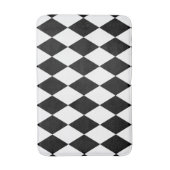 Tapis De Bain Arlequin noir et blanc (Devant (Vertical))