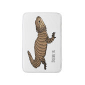 Tapis De Bain Armadillo girdled lizard cartoon illustration (Devant (Vertical))
