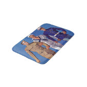 Tapis De Bain Armée, Marine et Marines (Angle)