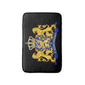 Tapis De Bain Armoiries de Pays-Bas sur bmcnt noir (Devant (Vertical))