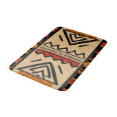 Tapis De Bain Arrière - plan africain aux couleurs chaudes (Angle)
