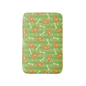 Tapis De Bain arrière - plan avec des chiens et des os (Devant (Vertical))