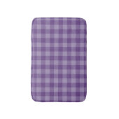 Tapis De Bain Arrière - plan checkered violet (Devant (Vertical))