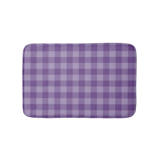 Tapis De Bain Arrière - plan checkered violet (Devant)