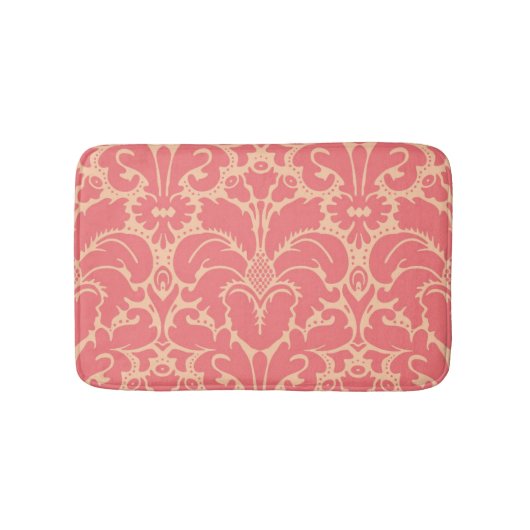 Tapis De Bain arrière - plan damassé de style baroque (Devant)
