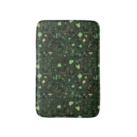 Tapis De Bain Arrière - plan de circuit d'ordinateur (Devant (Vertical))