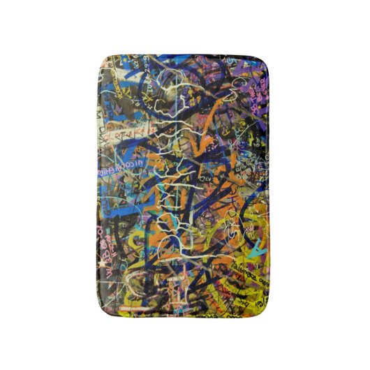 Tapis De Bain Arrière - plan de graffiti (Devant (Vertical))