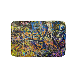Tapis De Bain Arrière - plan de graffiti