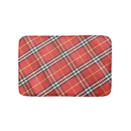 Tapis De Bain Arrière - plan de texture Tartan classique (Devant)