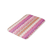 Tapis De Bain arrière - plan de zigzag rose (Angle)