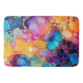 Tapis De Bain Arrière - plan d'encre d'alcool moderne (Devant)