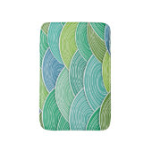 Tapis De Bain Arrière - plan des vagues vertes abstraites (Devant (Vertical))
