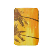 Tapis De Bain Arrière - plan d'été des palmiers tropicaux (Devant (Vertical))
