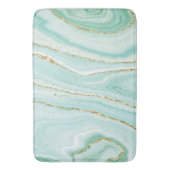 Tapis De Bain Arrière - plan en marbre liquide vert pastel (devant Vertical)