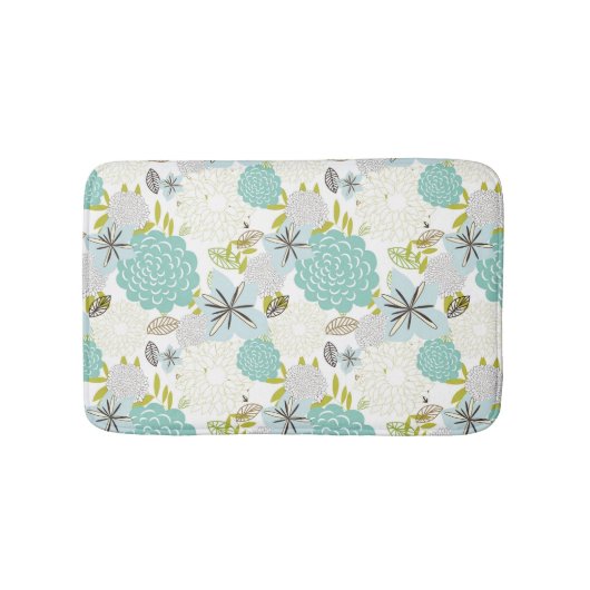 Tapis De Bain arrière - plan floral 5 (Devant)