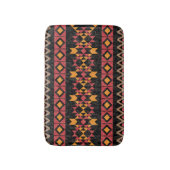 Tapis De Bain Arrière - plan noir, Motif moderne géométrique. (Devant (Vertical))