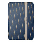 Tapis De Bain Arrière - plan personnalisé requin blanc Tan Sand (devant Vertical)