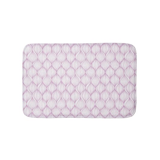 Tapis De Bain Arrière - plan pourpre de motif de rayures d'ogee (Devant)