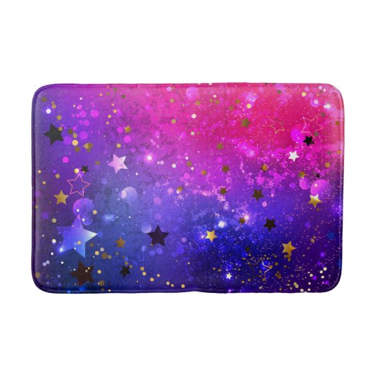 Tapis De Bain Arrière - plan rose brillant (Devant)